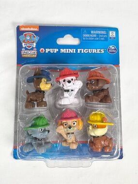 PAW Patrol Ultimate Rescue Pup Mini Figures 6 Pack Set NIB Spin Master